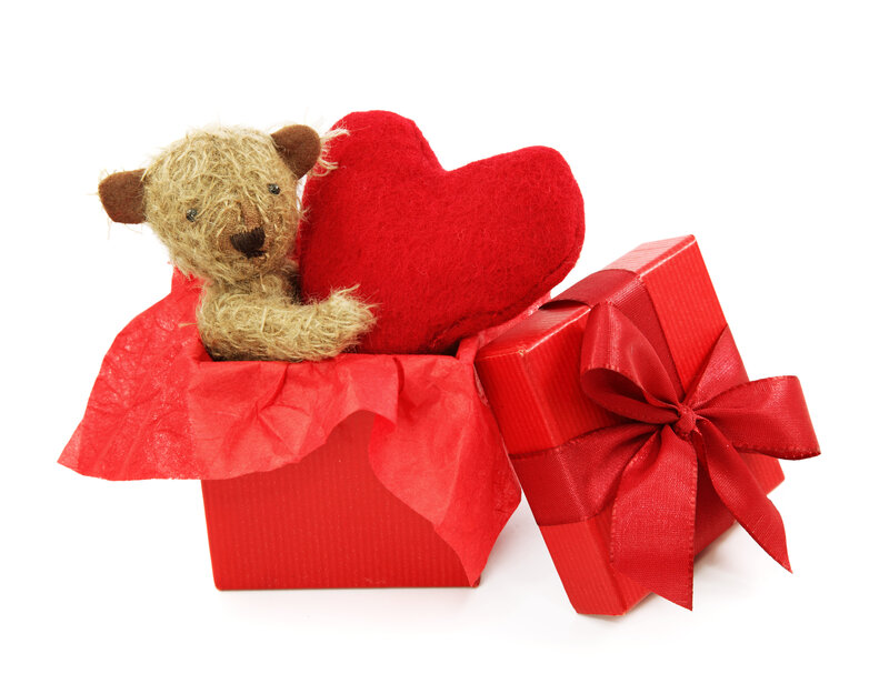 Teddy Bear in Gift Box