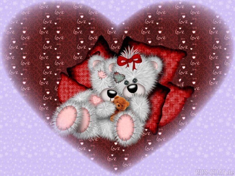 teddy bear in heart