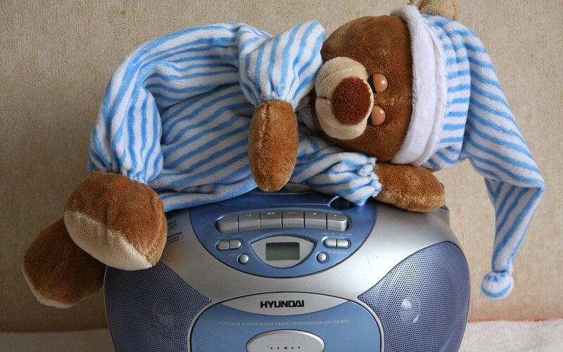 teddy bear in pajamas