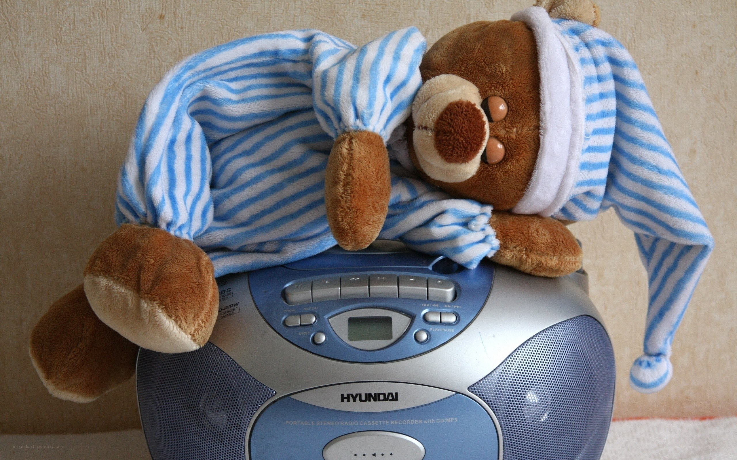 teddy bear in pajamas