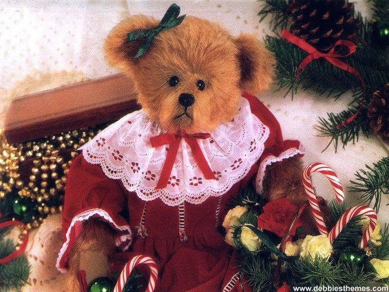 Teddy Bear in Red Dress