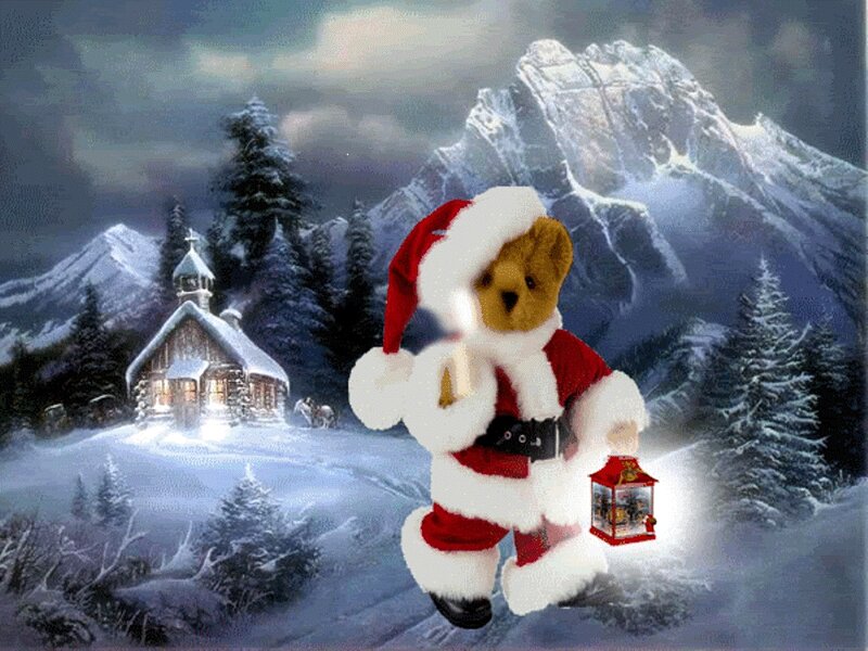 Teddy Bear in Santa Suit