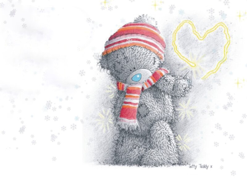 Teddy Bear in Winter