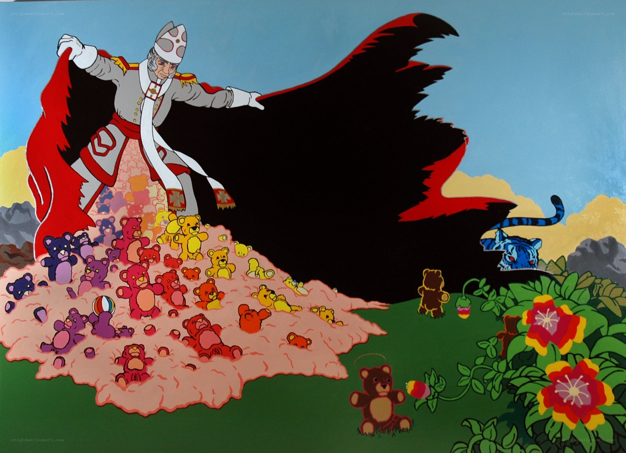 Teddy bear king and his kingdom