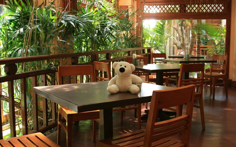 Teddy bear on a table