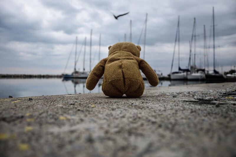 Teddy Bear on Dock