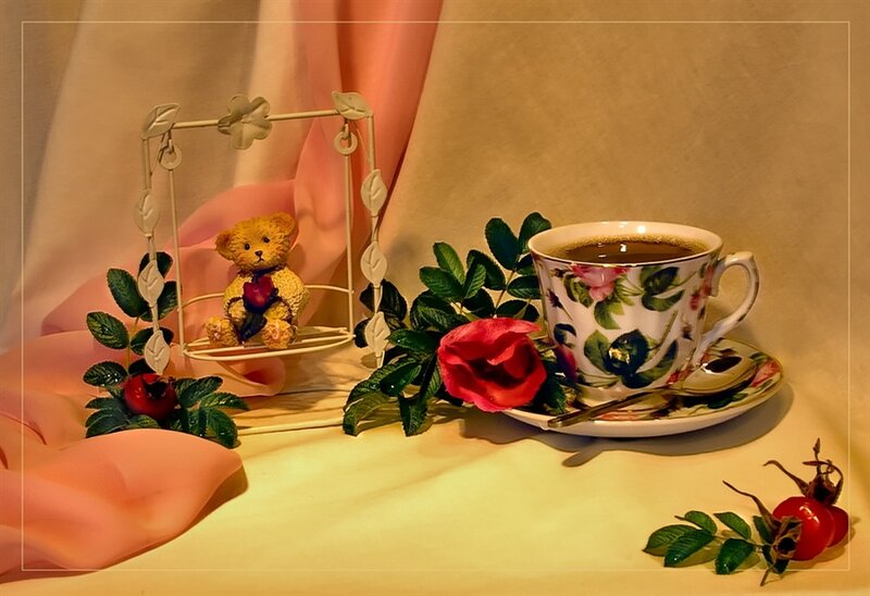 Teddy Bear on Swing