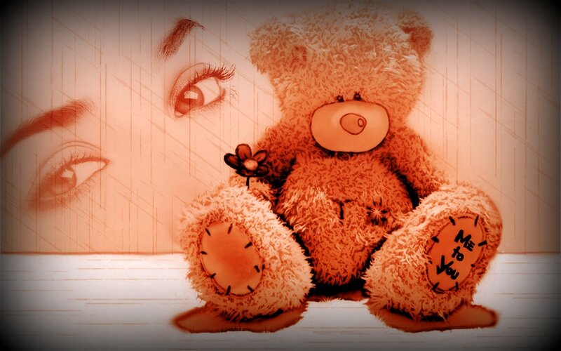 Teddy Bear with Flower