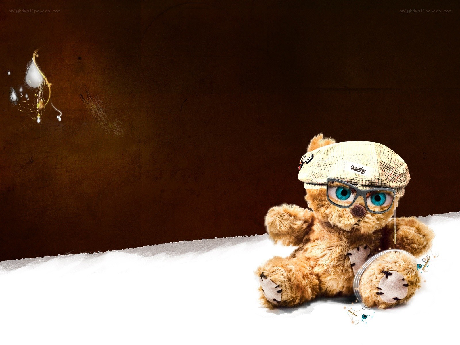 teddy bear with glasses