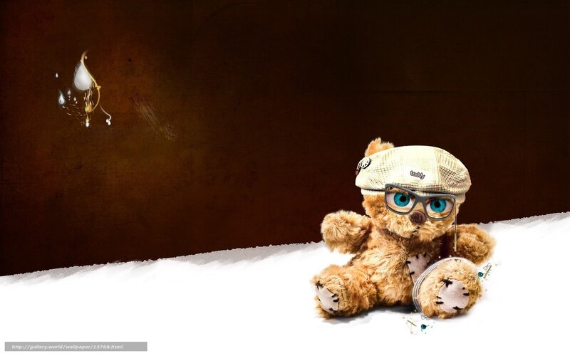 teddy bear with glasses