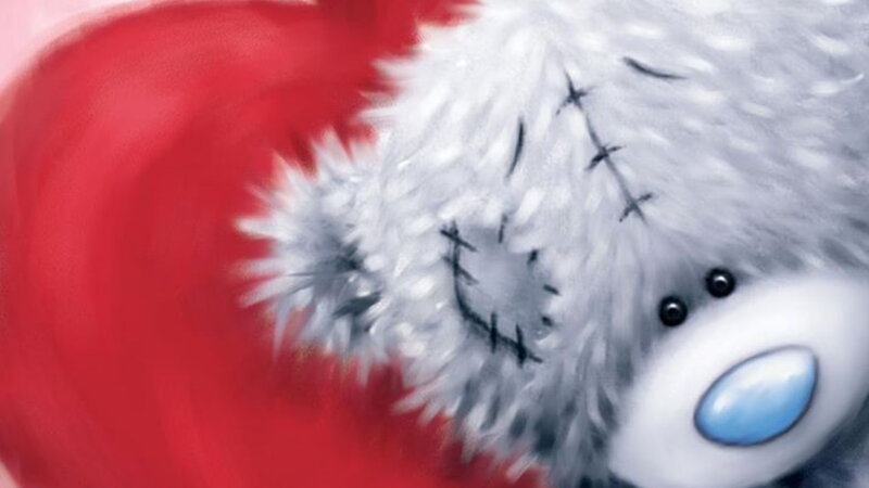 Teddy Bear with Heart — Red, Sentimental