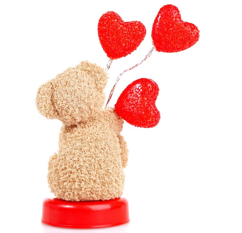 Teddy Bear with Hearts