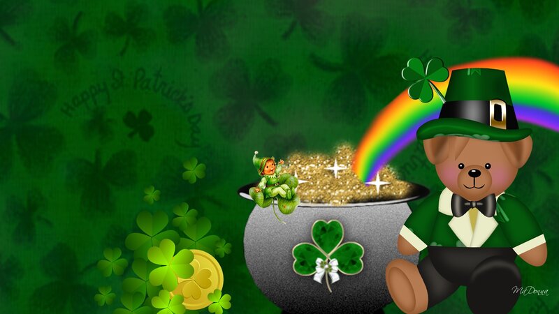 Teddy Bear with Leprechaun