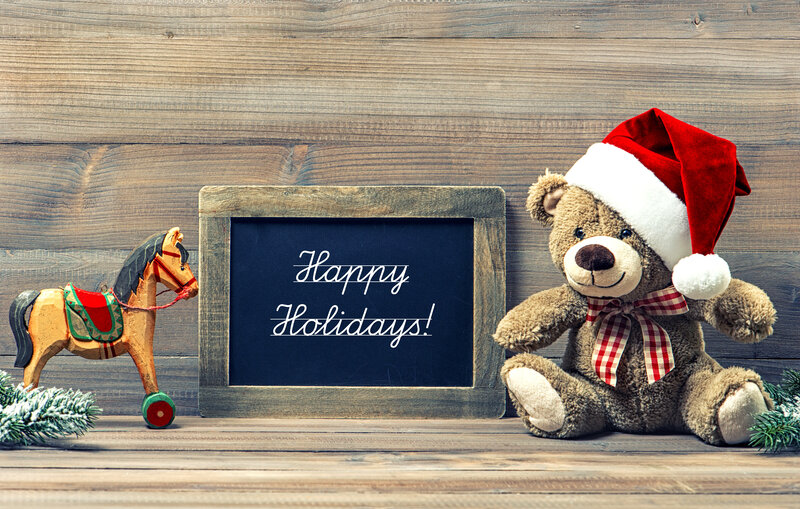 Teddy Bear with Santa Hat