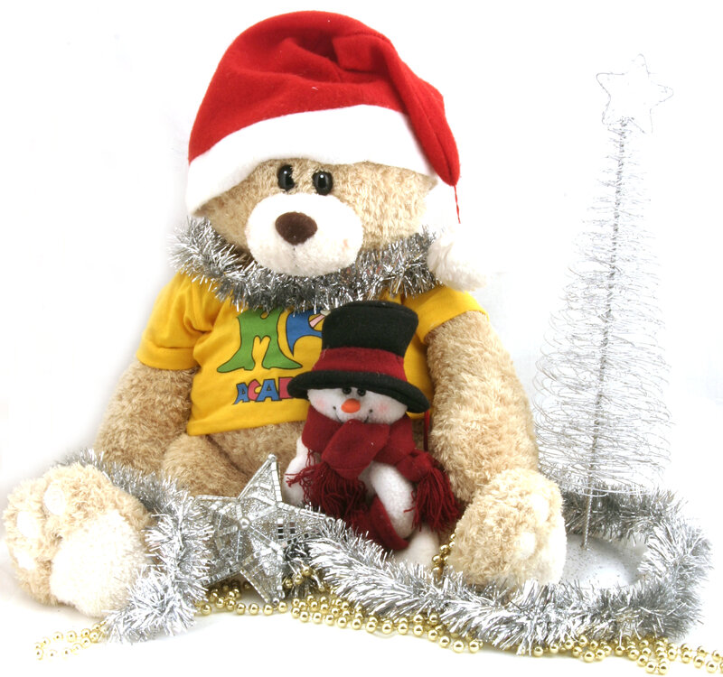 Teddy Bear with Snowman