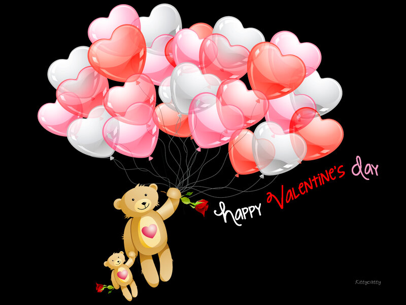 Teddy Bears with Balloons