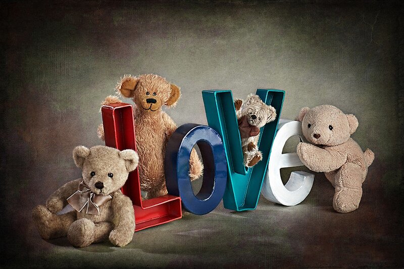 Teddy Bears with Letters