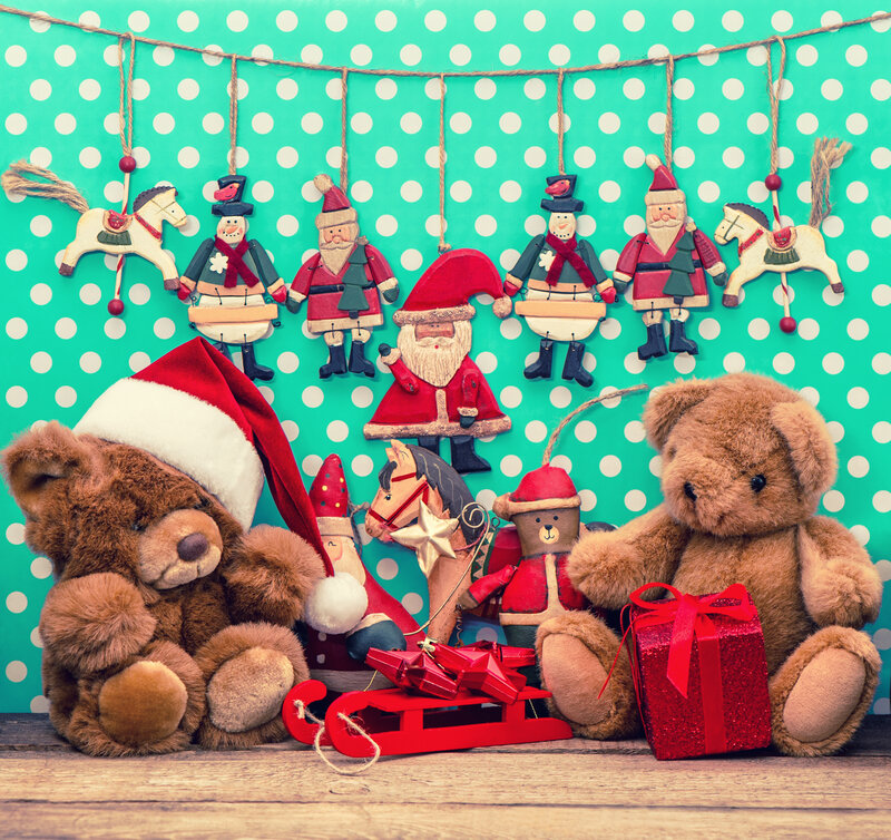 Teddy Bears with Ornaments