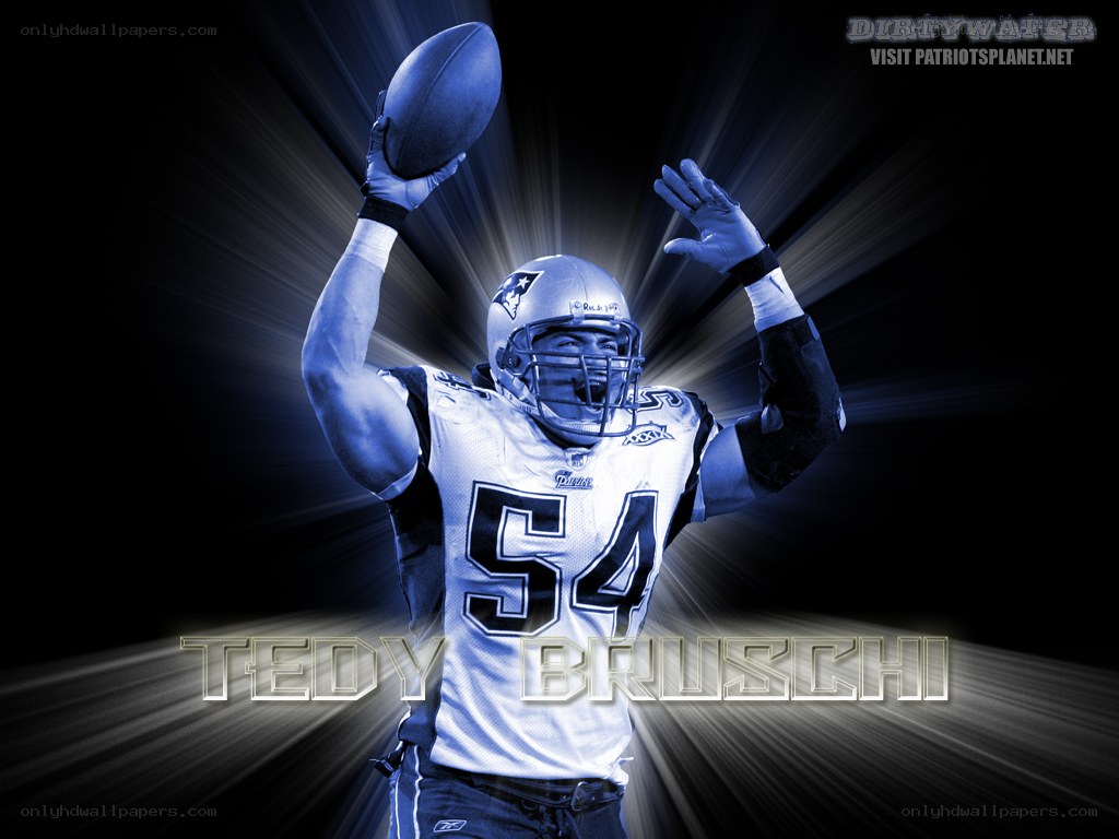 Teddy Bruschi celebrates