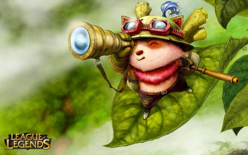 teemo with a telescope
