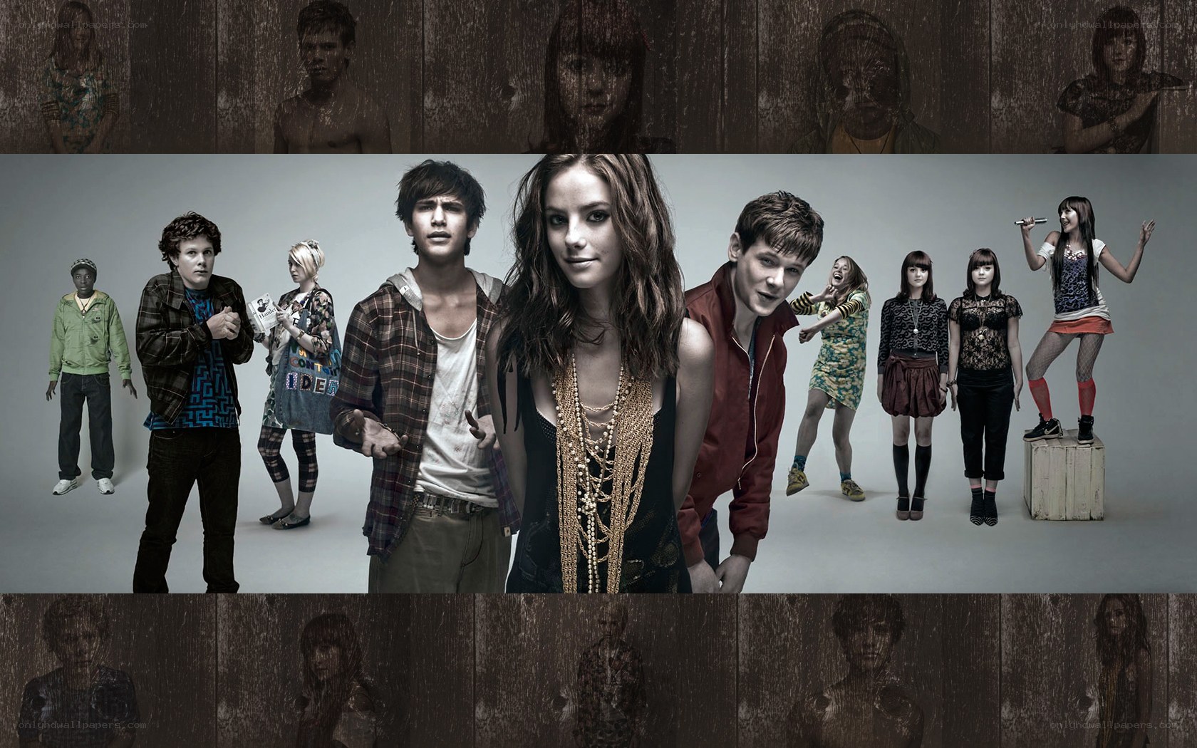 teen cast group portrait