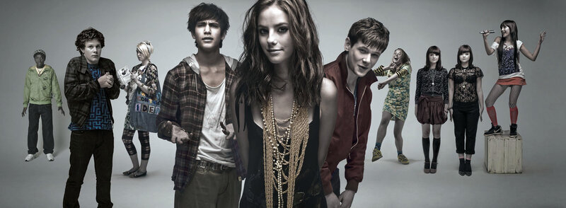 teen cast in studio photoshoot