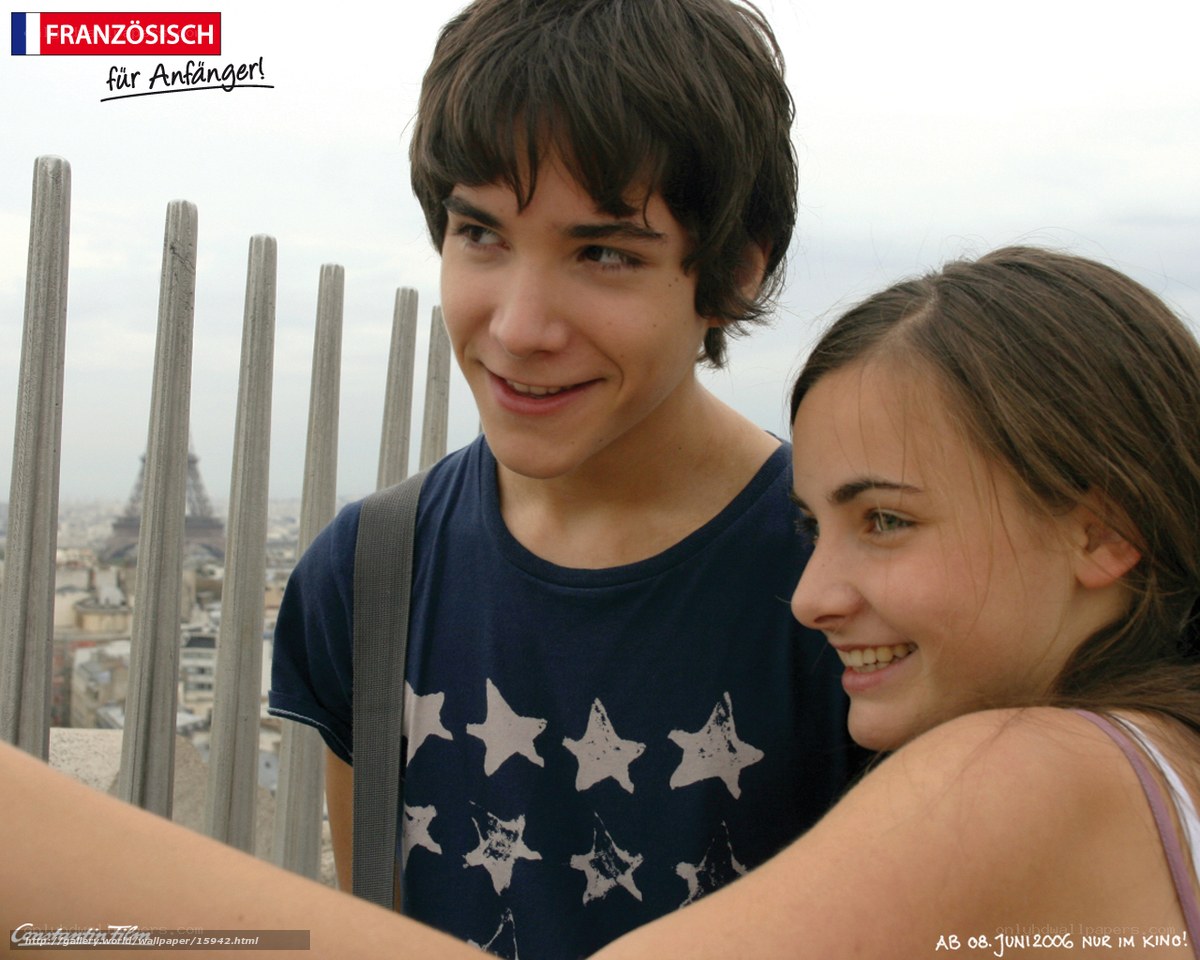 teen couple in paris