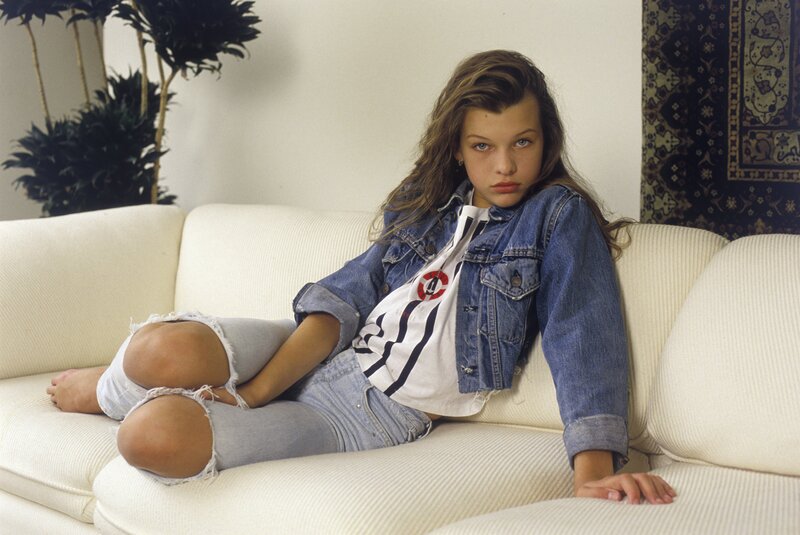 Teen girl on a couch