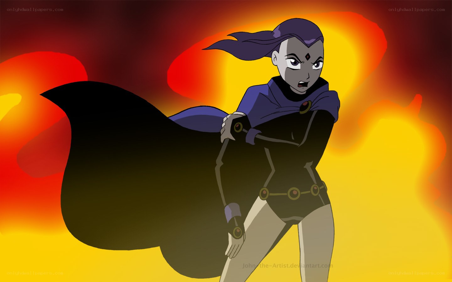 Teen Titans character in action