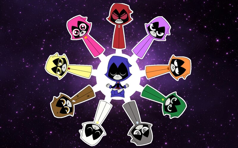 Teen Titans Characters — Purple, Cosmic