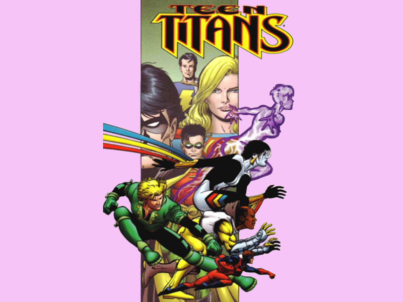 Teen Titans Comic Cover — Purple