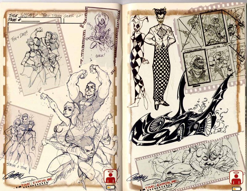 Teen Titans concept art sketches