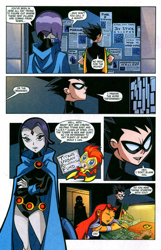 Teen Titans Discussing Villains