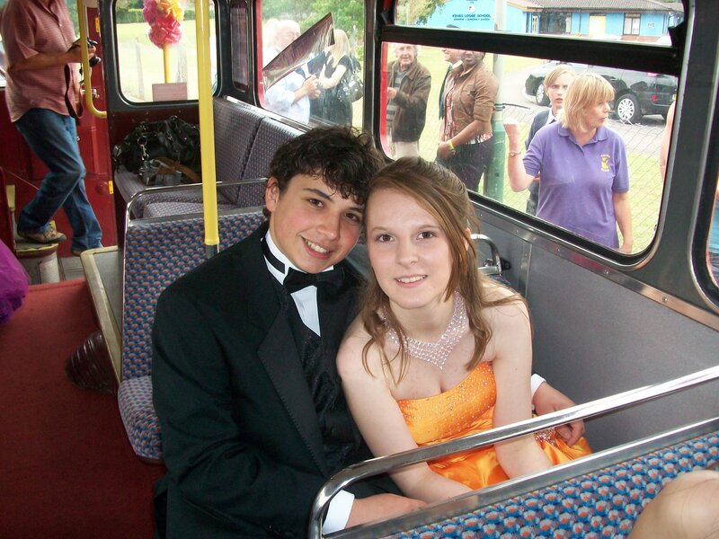 Teenage Couple on Bus