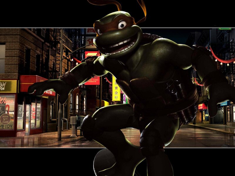Teenage Mutant Ninja Turtle in city