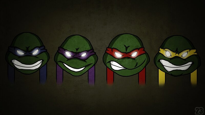 Teenage Mutant Ninja Turtles heads