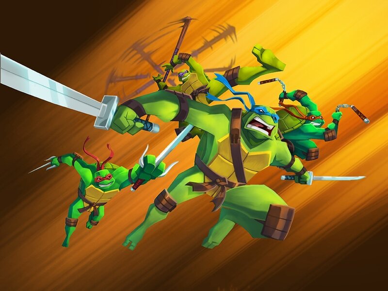 Teenage Mutant Ninja Turtles in action