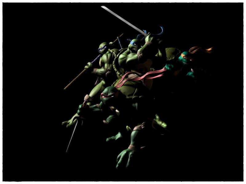 Teenage Mutant Ninja Turtles in action