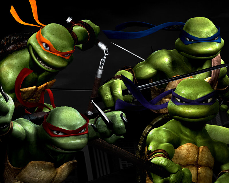 Teenage Mutant Ninja Turtles in action