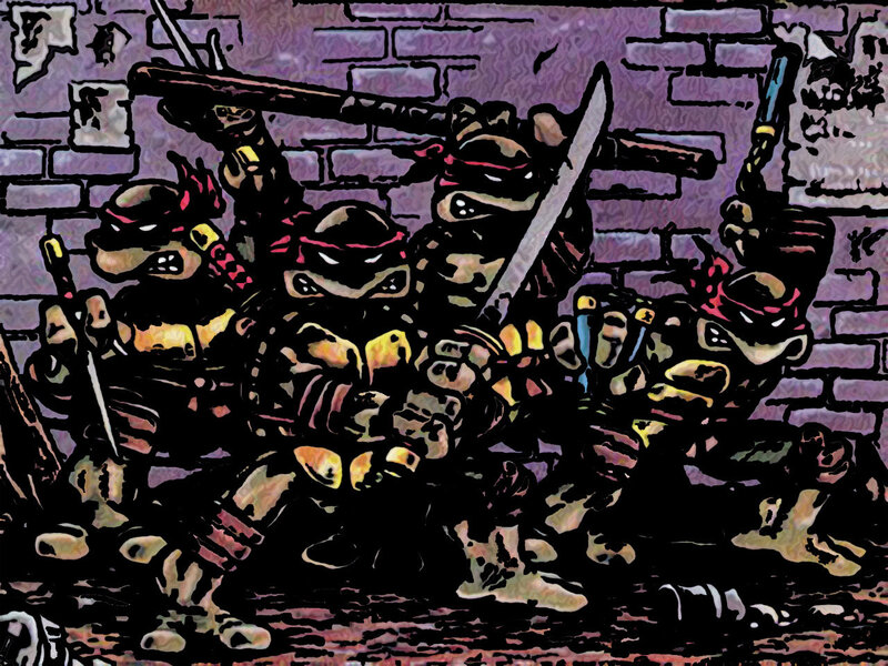 Teenage Mutant Ninja Turtles in action