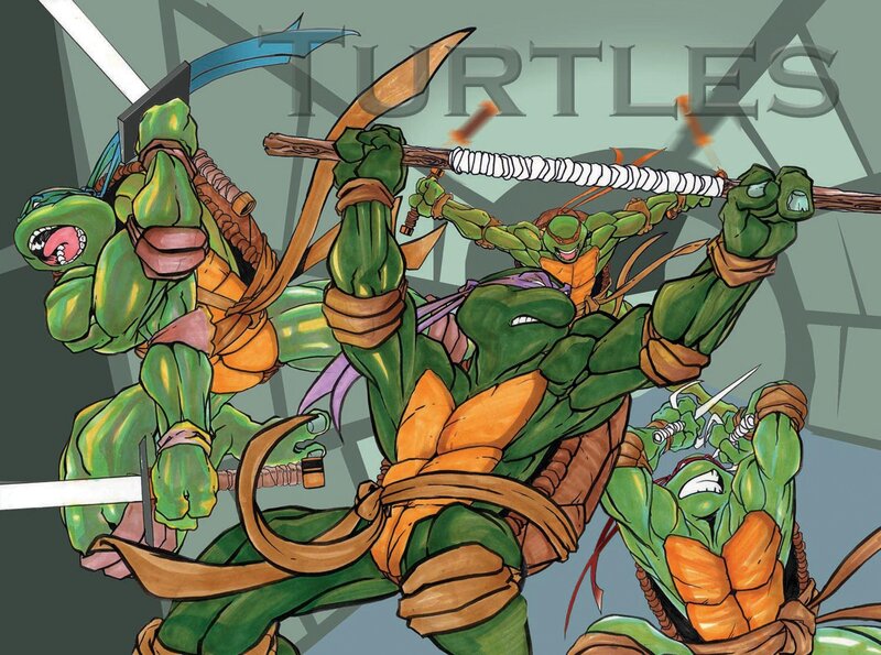 Teenage Mutant Ninja Turtles in action