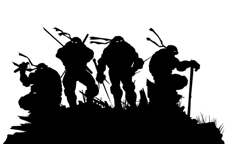 Teenage Mutant Ninja Turtles silhouette