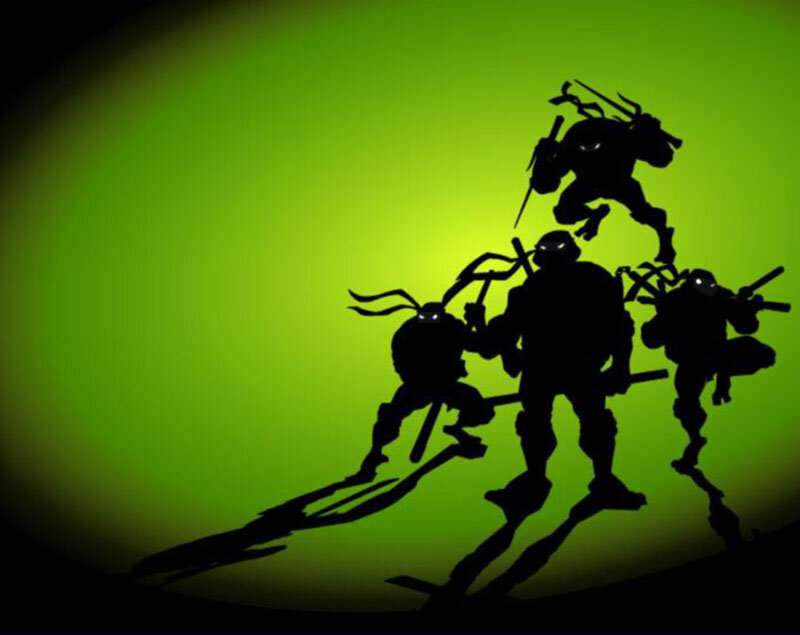 Teenage Mutant Ninja Turtles silhouettes