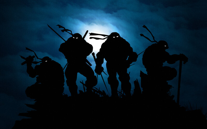 Teenage Mutant Ninja Turtles silhouettes