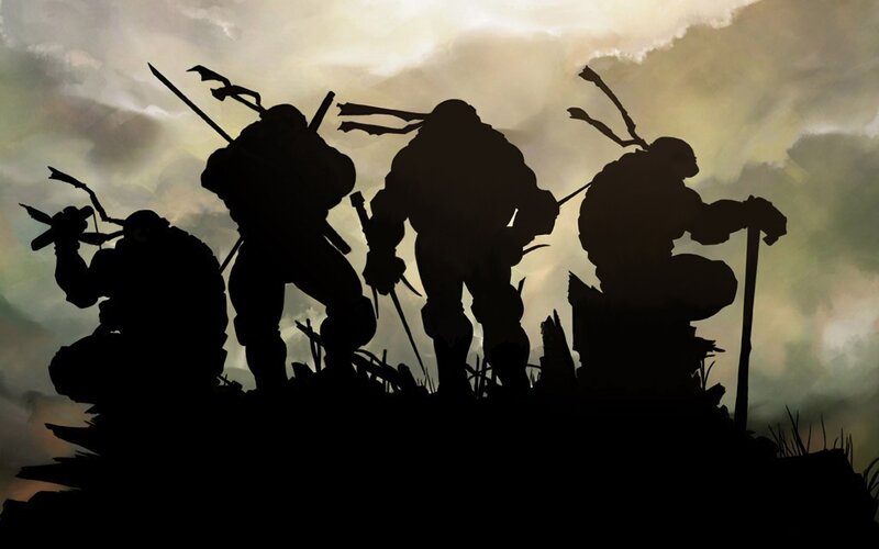 Teenage Mutant Ninja Turtles silhouettes