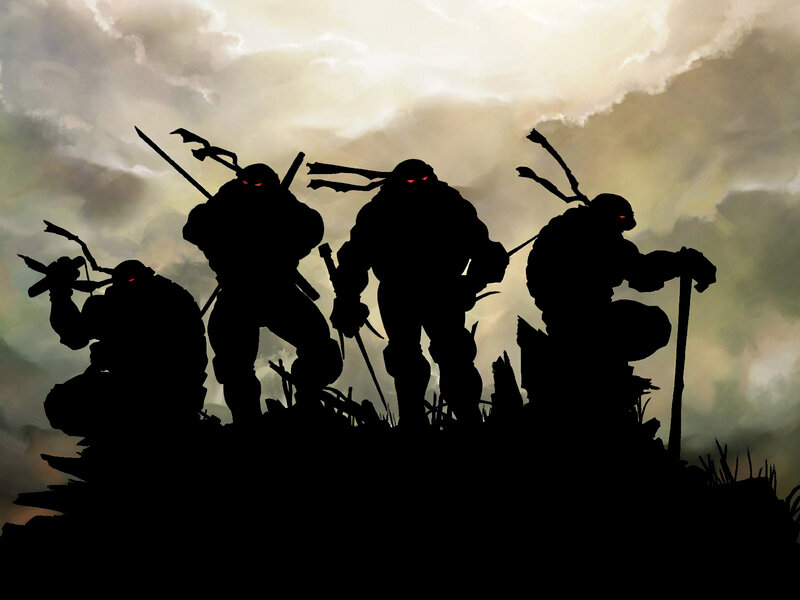 Teenage Mutant Ninja Turtles silhouettes