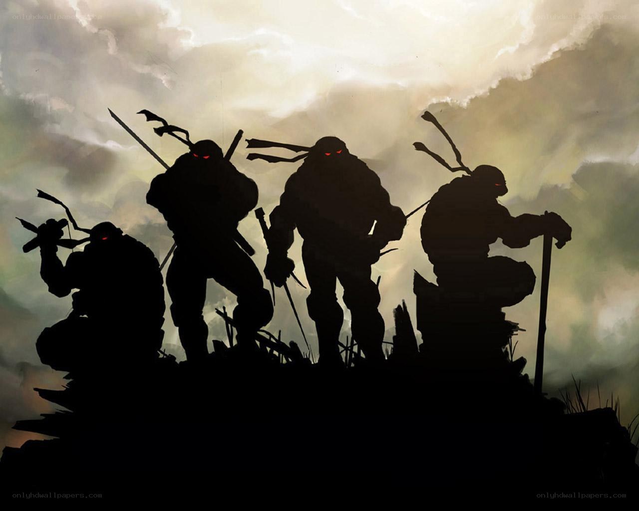 Teenage Mutant Ninja Turtles silhouettes