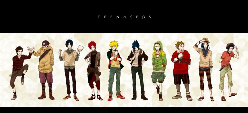 teenagers anime characters