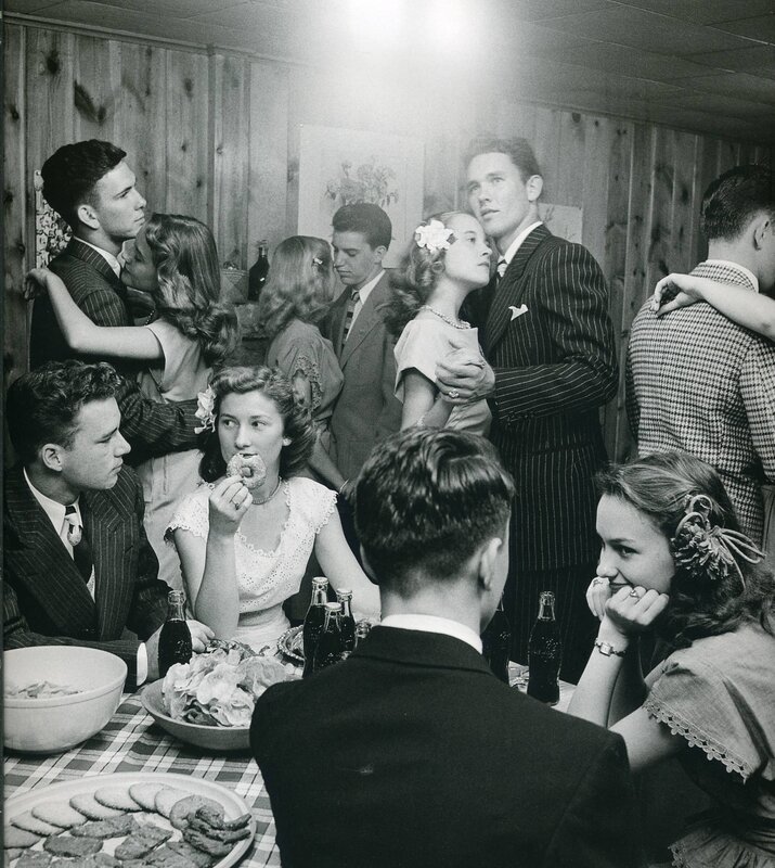 Teenagers at a party