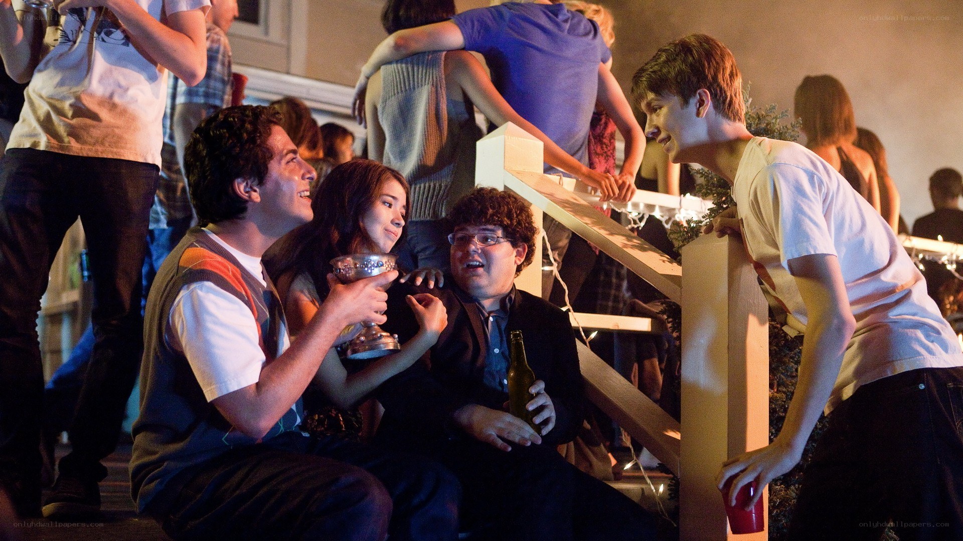 Teenagers at a party